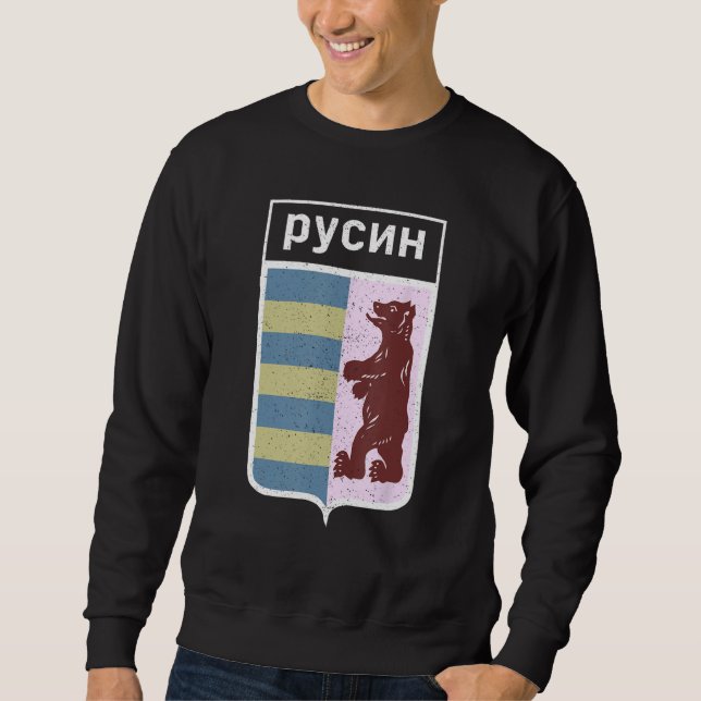 Rusyn Carpatho Slavic etniska karpaterna diaspora  Lång Ärmad Tröja (Framsida)
