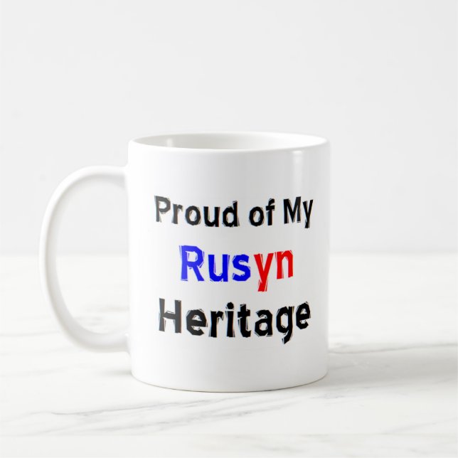 Rusyn-kulturarv Kaffemugg (Vänster)