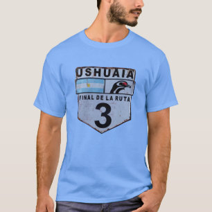 Ruta 3 Ushuaia Patagonia-vägskylt T Shirt