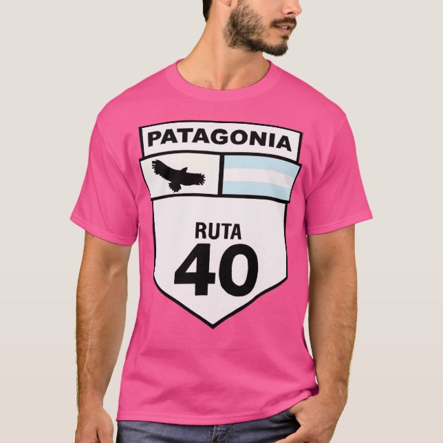 Ruta 40 Road Sign Active T Shirt (Framsida)