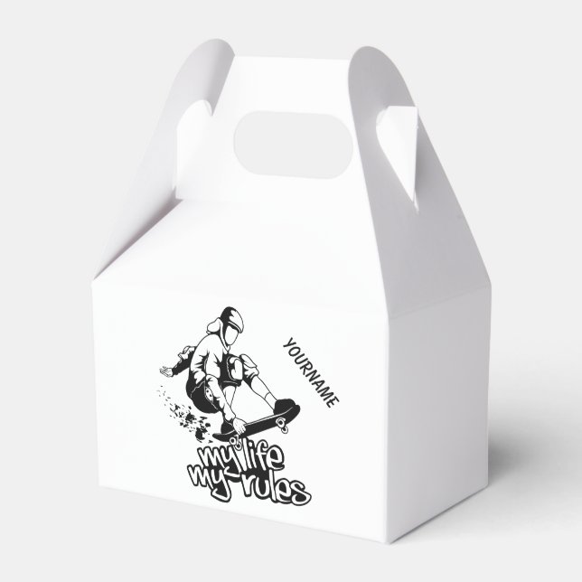 Ruta för anpassningsbar för Skateboarding Presentaskar (Framsidan Sidan)