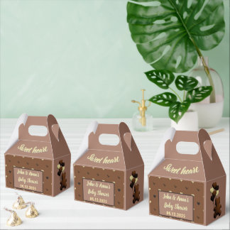 Ruta för babydusch för Cute Choklad Presentaskar