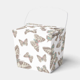 Ruta för fjäril-mönstrade bröllop presentaskar