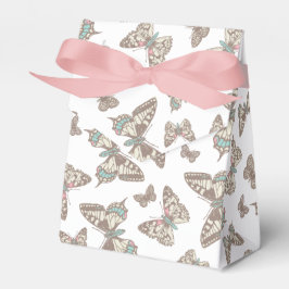 Ruta för fjäril-mönstrade bröllop presentaskar