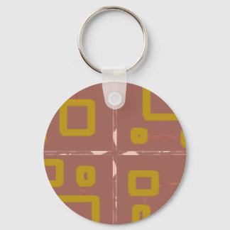 Ruta på brunn Geometric Keychain Nyckelring