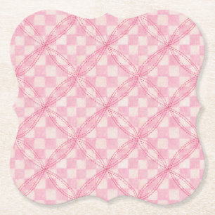 RUTA RUTIG QUILT Fäste Pappers Coasters Underlägg Papper