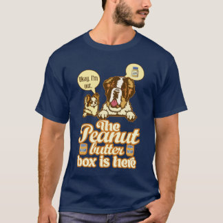 Rutan för jordnötssmör Funny St Bernard Duo T Shirt