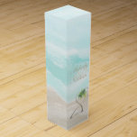 Rutan Watercolor Tropical Beach Wedding Vin Vinlåda<br><div class="desc"></div>