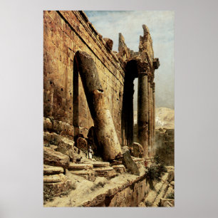 Ruted Temple i Ballbeck Poster
