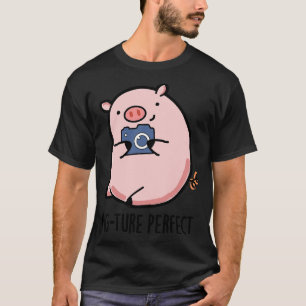 Rutfotografi av Perfekt Gris Pun T Shirt