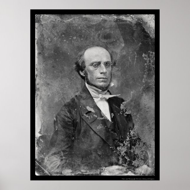 Rutgers President Charles Väster Daguerreotype 184 Poster (Framsidan)