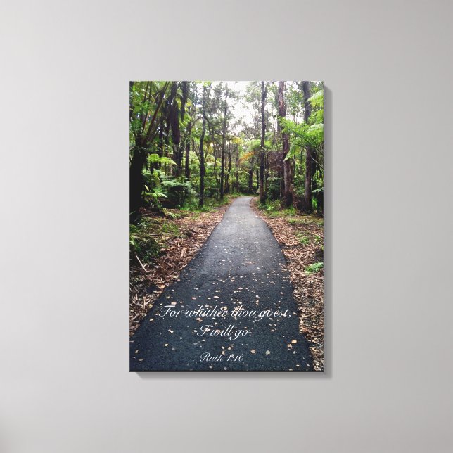 Ruth 1:16 canvastryck (Framsida)