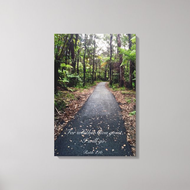 Ruth 1:16 canvastryck (Framsida)