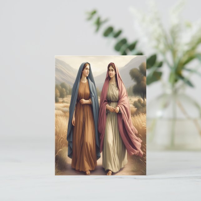 Ruth 1 A Heartfilt Journey of Devotion Vykort (Stående Fram)