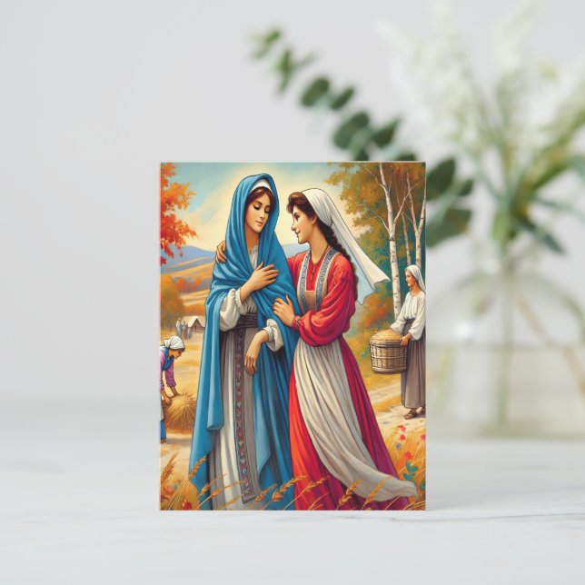 Ruth 1 Devotion på en Faithful Väg Vykort (Stående Fram)