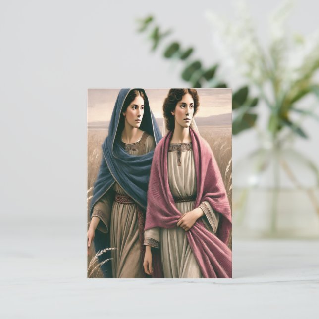 Ruth 1 Hand i Hand Journey Vykort (Stående Fram)