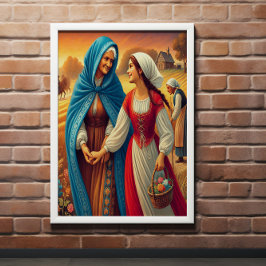 Ruth 1 Hand in Hand with Faith Poster