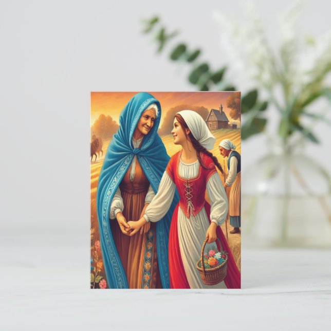 Ruth 1 Hand in Hand with Faith Vykort (Stående Fram)