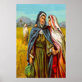 Ruth 1 Ruth går med Naomi poster