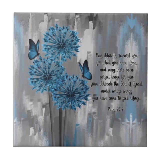 Ruth 2:12 kakelplatta (Framsidan)