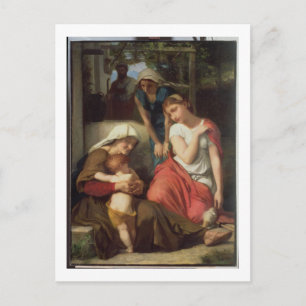 Ruth and Naomi, 1859 (oil on canvas) Vykort