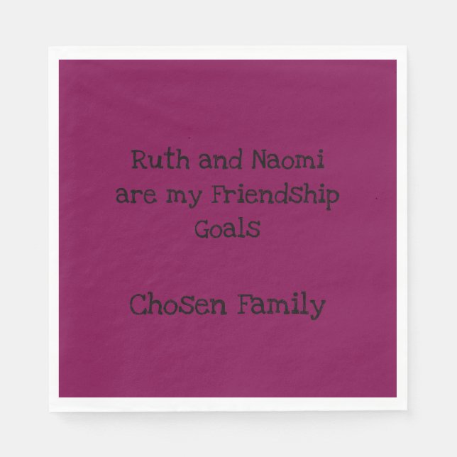 Ruth and Naomi Chosen Family  Pappersservett (Framsidan)