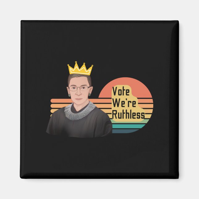 Ruth Bader Ginsberg RBG Magnet (Framsidan)
