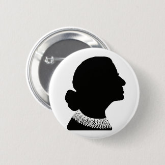 Ruth Bader Ginsberg Silhouette Button Pin Knapp