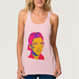 Ruth Bader Ginsburg 1983, Pop Art Porträtt Linne Med Racerback