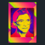 Ruth Bader Ginsburg 1983, Pop Art Porträtt Poster<br><div class="desc">Den här designen är en något störd, popkonversion av Ruth Bader Ginsburg, Notorious RBG. Den här designen är en underbar gåva till historiken fläkt och Ruth Bader Ginsburg Fläkt. Designad för någon som tittar för en Lag Student Gift eller en gåva till advokater. Du kan anpassa den här designen med...</div>