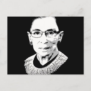 Ruth Bader Ginsburg Ansikte Vykort