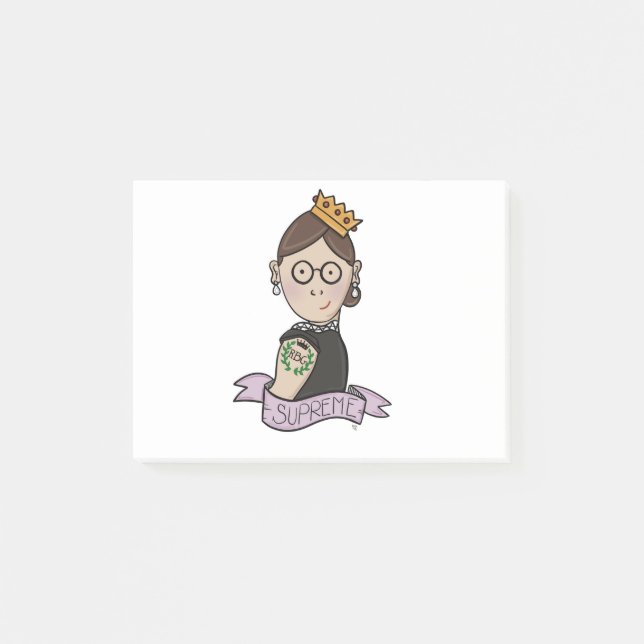Ruth Bader Ginsburg beryktad RBG Post-it Block (Framsida)