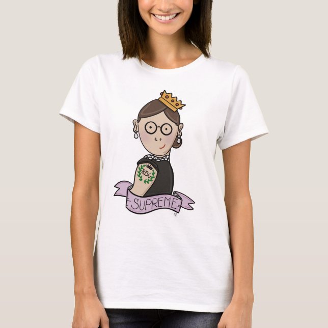 Ruth Bader Ginsburg beryktad RBG T Shirt (Framsida)