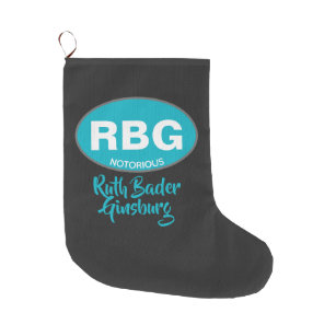 Ruth Bader Ginsburg Blue Notorious RBG Stor Julstrumpa
