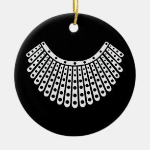Ruth Bader Ginsburg, Dissent collar RBG Julgransprydnad Keramik