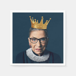 Ruth Bader Ginsburg Guld Krona Pappersservett