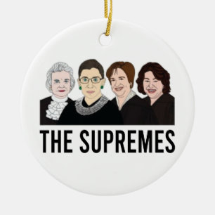 Ruth Bader Ginsburg, Högsta domstolen Kvinnor Julgransprydnad Keramik