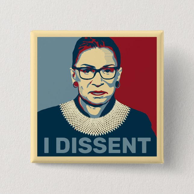 Ruth Bader Ginsburg I avvisar popup-konst Knapp (Framsida)