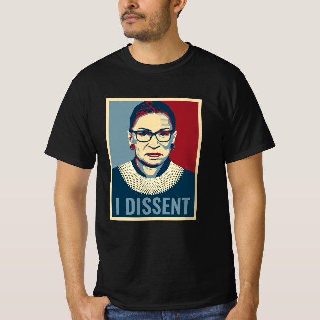 Ruth Bader Ginsburg I motsatte sig poppkonst mans T Shirt (Framsida)