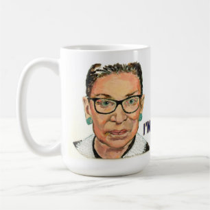 Ruth Bader Ginsburg "Jag är med henne" Kaffemugg
