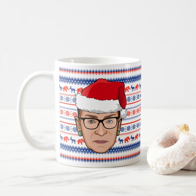 RUTH BADER GINSBURG-jul Kaffemugg (Med munk)