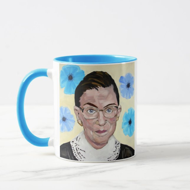 Ruth Bader Ginsburg kaffemugg beryktad RBG (Vänster)
