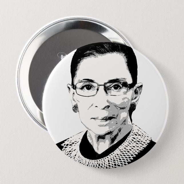 Ruth Bader Ginsburg Knapp (Framsida & baksida)
