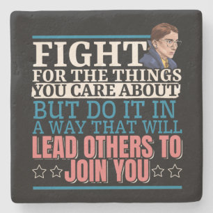 Ruth Bader Ginsburg Leda Andra att Gå Med Dig Stenunderlägg