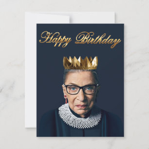 Ruth Bader Ginsburg med guldkrona