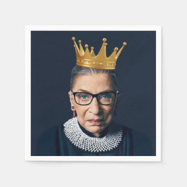 Ruth Bader Ginsburg med guldkrona Pappersservett