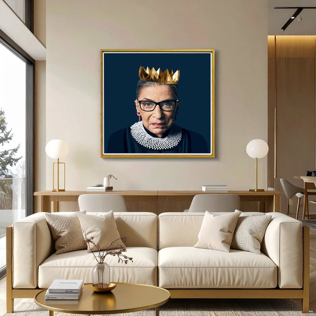 Ruth Bader Ginsburg med guldkrona   Poster (Skapare uppladdad)