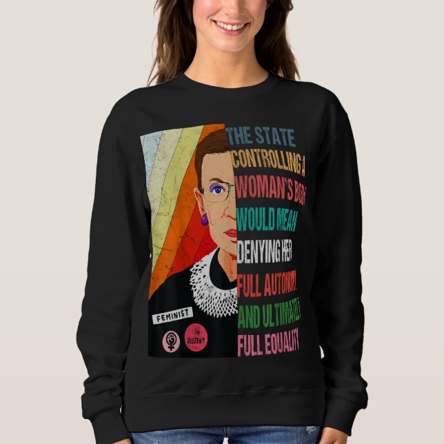 Ruth Bader Ginsburg Min kropp Mitt val Pro P T Shirt (Framsida)