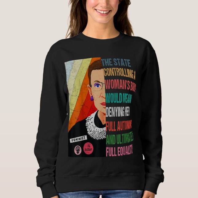 Ruth Bader Ginsburg Min kropp Mitt val Pro P T Shirt (Framsida)
