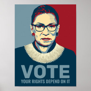 Ruth Bader Ginsburg Modern popup-omröstning Poste Poster